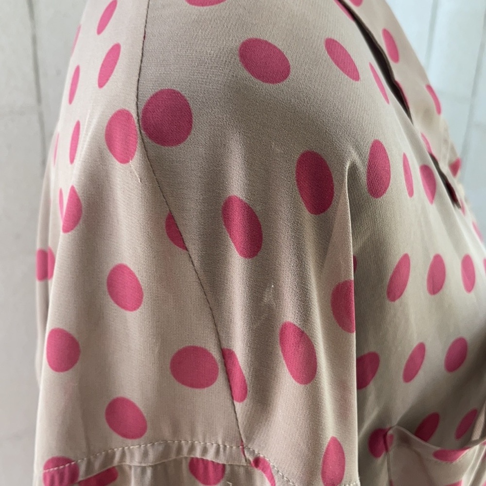 Free people polka dot button down top - Picture 4 of 9